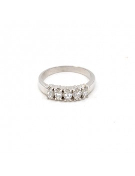 18K WHITE GOLD RING WITH...
