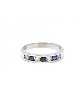 18K WHITE GOLD RING WITH...