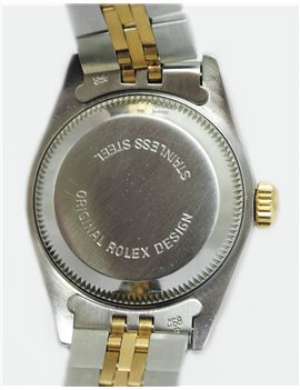 ROLEX DATE JUST STEEL AND GOLD FOR LADY REF-69173