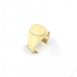 18K GOLD RING OVAL