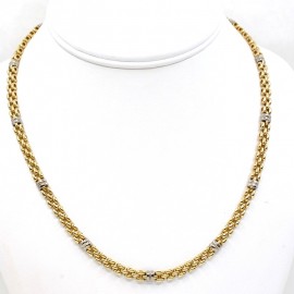 NECKLACE IN 18K GOLD 2 COLORS