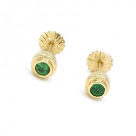 EARRINGS IN 18K GOLD AND...