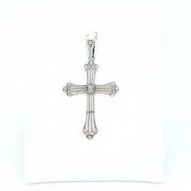 CROSS IN SILVER AND GOLD...