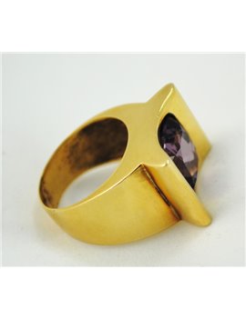 18K GOLD RING WITH AMETHYST
