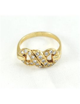 18K GOLD WITH DIAMONDS RING
