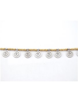 18K YELLOW AND WHITE GOLD BRACELET