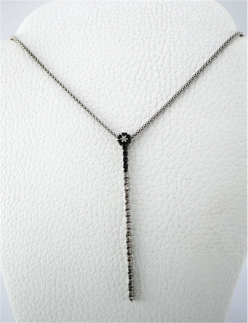 CHAIN ??AND PENDANT 18K WHITE GOLD WITH DIAMONDS