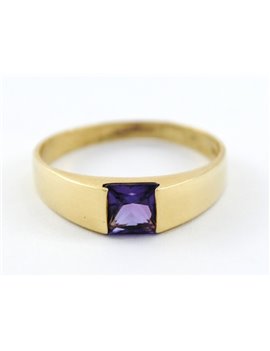 RING 18K GOLD AND AMETHYST
